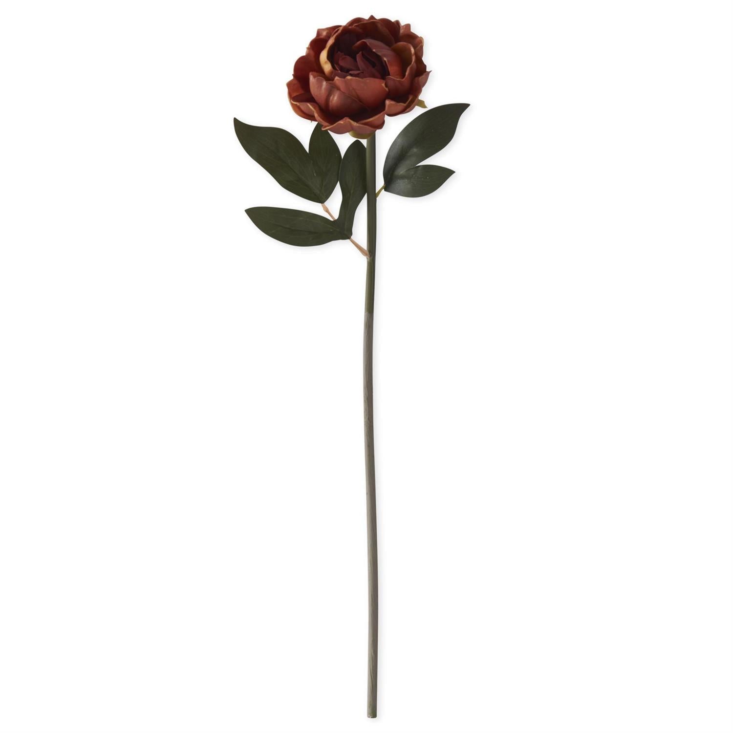 20 Inch Real Touch Burgundy w/Yellow Peony