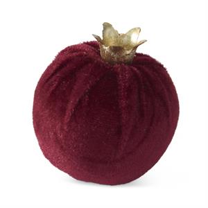 Bag of 6 2.5 Inch Burgundy Velvet Pomegranates