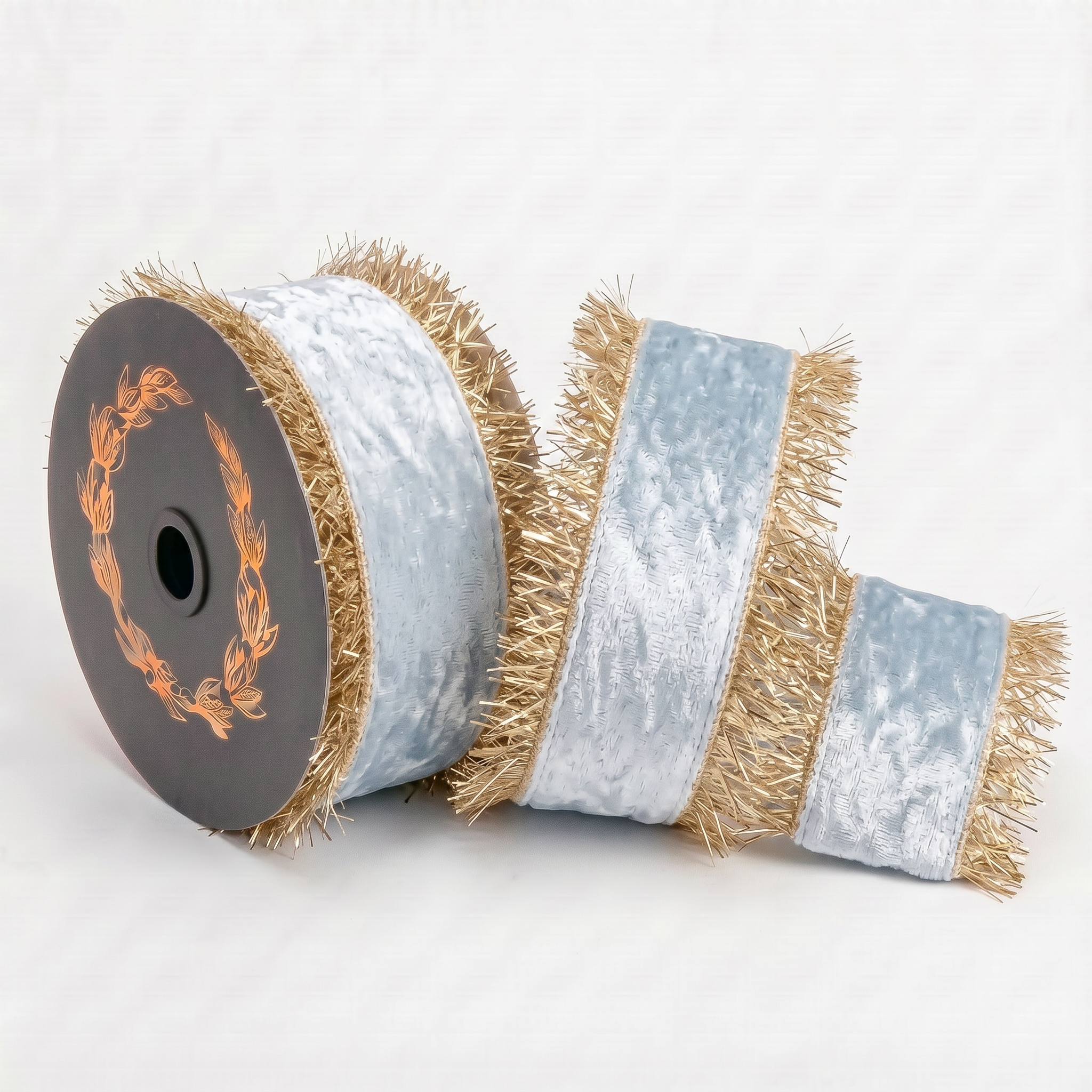 Aqua Velvet DBL Sided Trim/Back Metallic Dupion-4x10yd