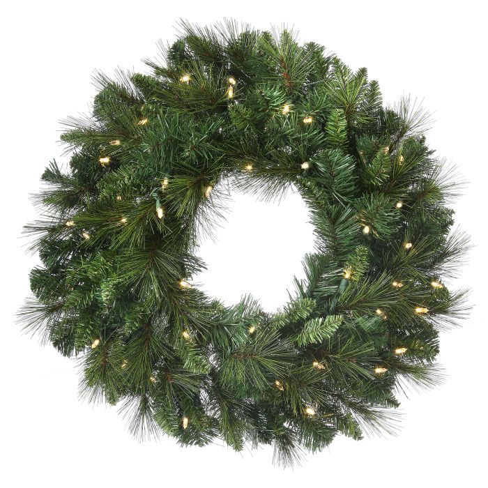 24" LED Belgium Wreath, 50 LT Battery Opt