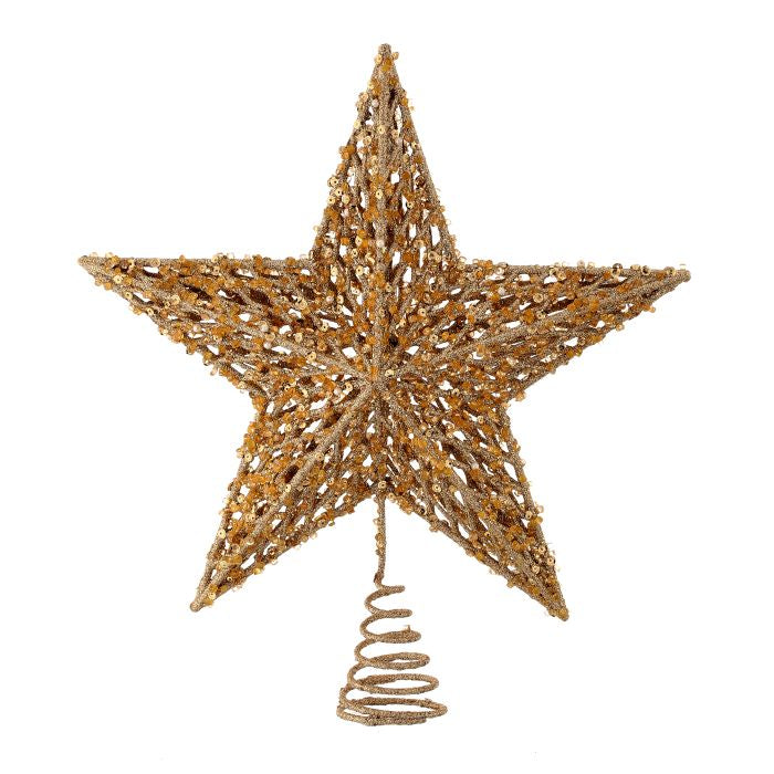 13" Sequin/Bead/Glitter Star Tree Topper