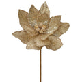 24" Micro Beaded/Sequins Poinsettia Stem