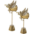 17-19" Resin Flying Angel w/Horn Set/2