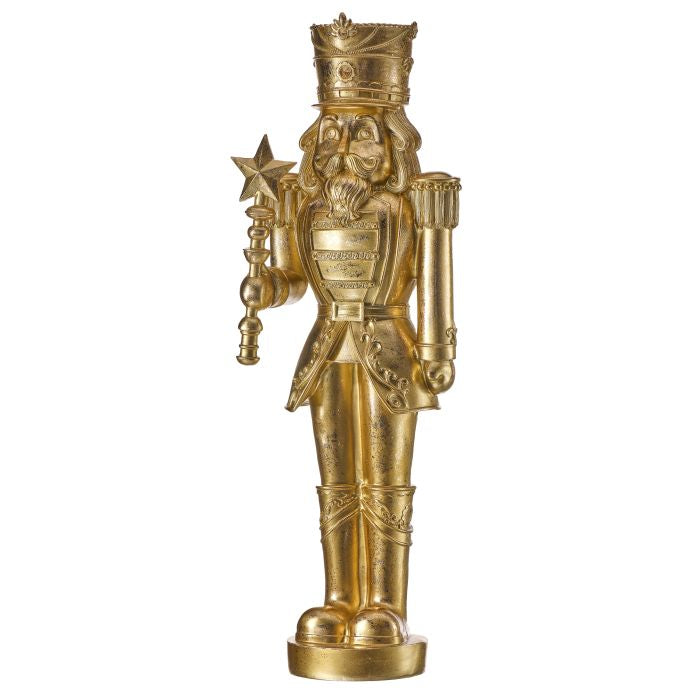 23.5" Resin Gilded Nutcracker