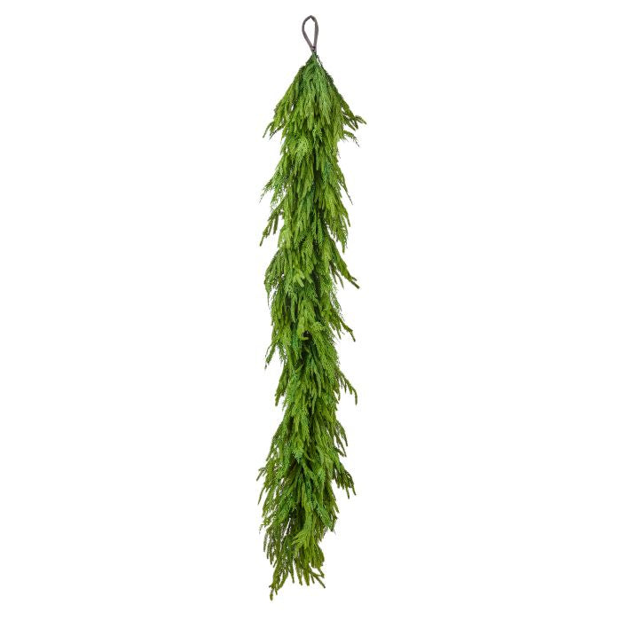 72" Real Touch Cedar/Norfolk Pine Garland 14"D