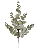 29" Beaded Metallic Euclyptus Spray