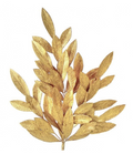 Gold Patina Bay leaf Spray 7 clusters